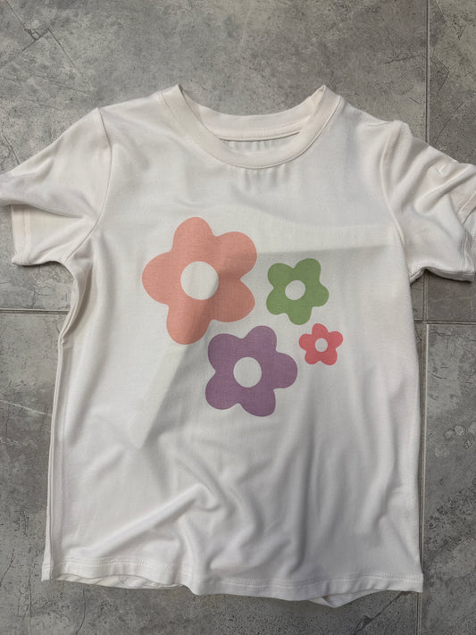 GIRL'S SHORT SLEEVE TEE - SUMMER BLOOMS
