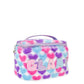 GLAM HEART PRINTED PLUSH GLAM BAG