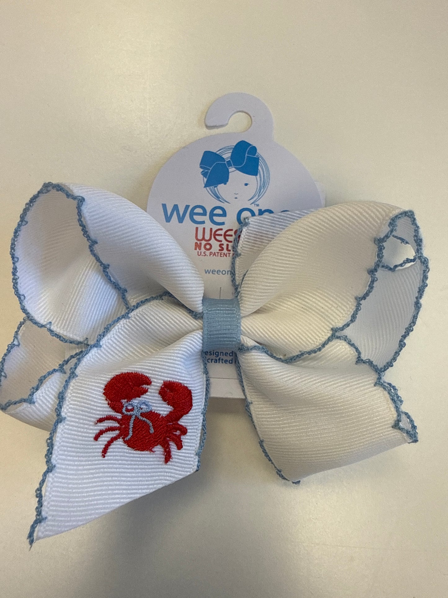 CRAB THEME MOONSTITCH BOW - ASSORTED SIZES