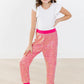 HOT PINK SEQUIN JOGGERS