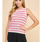 STRIPED TOP - PINK
