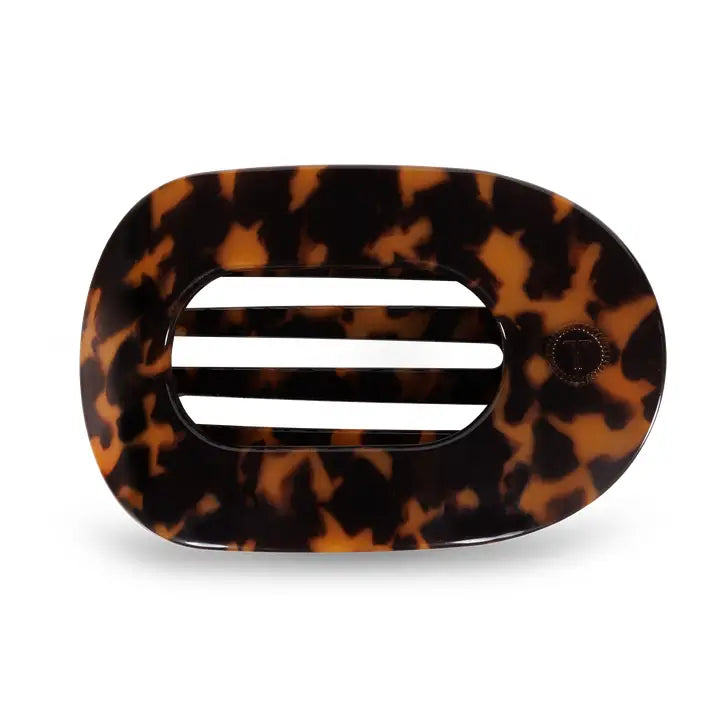 LARGE FLAT ROUND HAIR CLIP - ASSORTED