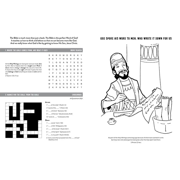 KNOW YOUR BIBLE ACTIVITY BOOK FOR KIDS