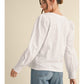 COTTON TOP W/ PUFF SLEEVES - OFF WHITE