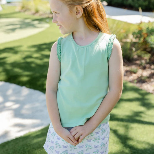 GIRLS SUMMER TEE - CELERY