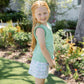 GIRLS SUMMER TEE - CELERY