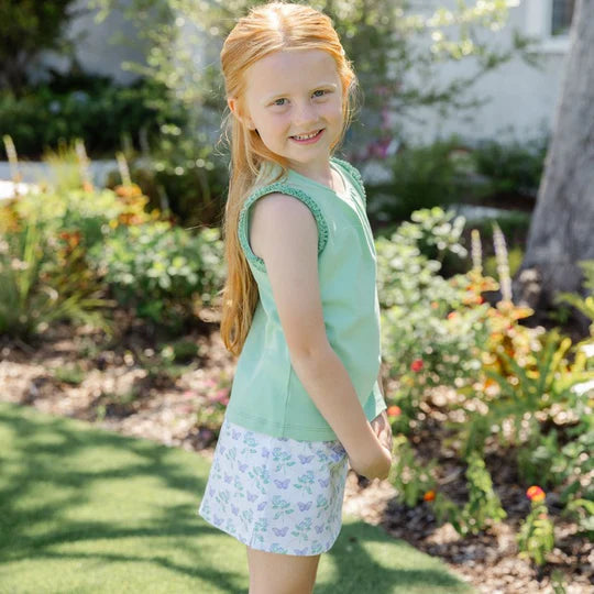 GIRLS SUMMER TEE - CELERY