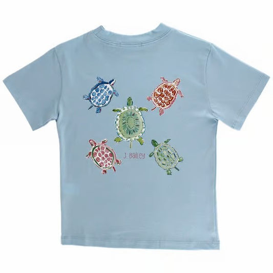 GIRL'S LOGO TEE - TURTLES ON BAYBERRY