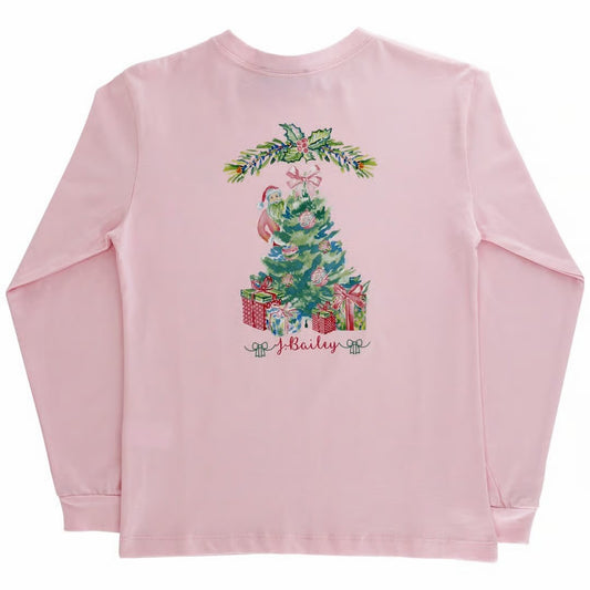 GIRLS LOGO TEE - PINK TREE