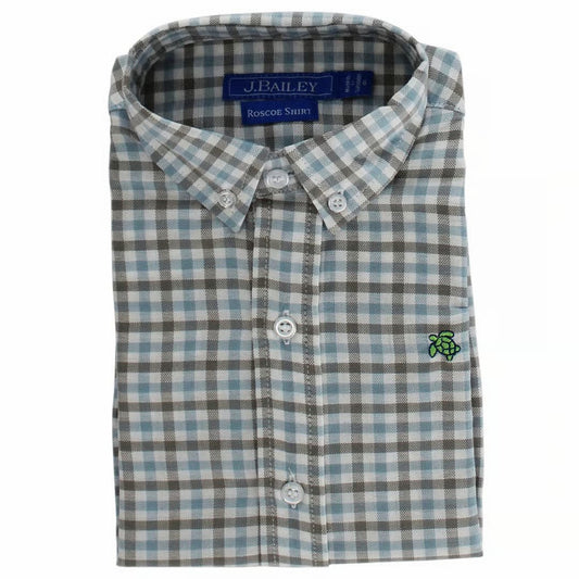 BOYS BUTTON DOWN - PIGEON