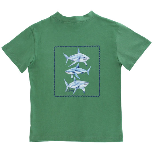 LOGO TEE SHARK ON SAGE