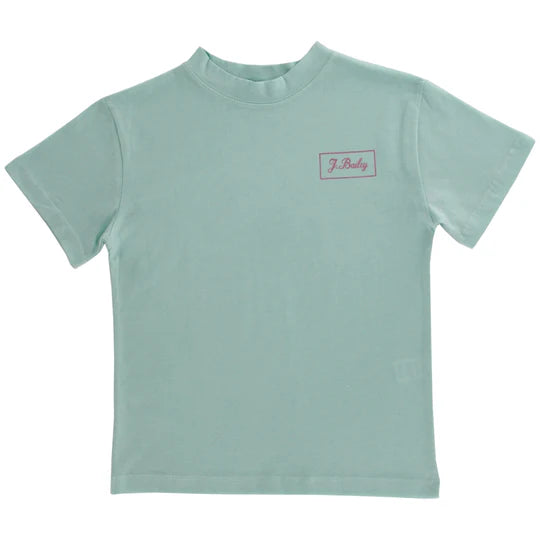 GIRLS LOGO TEE CRAB ON SEAGLASS