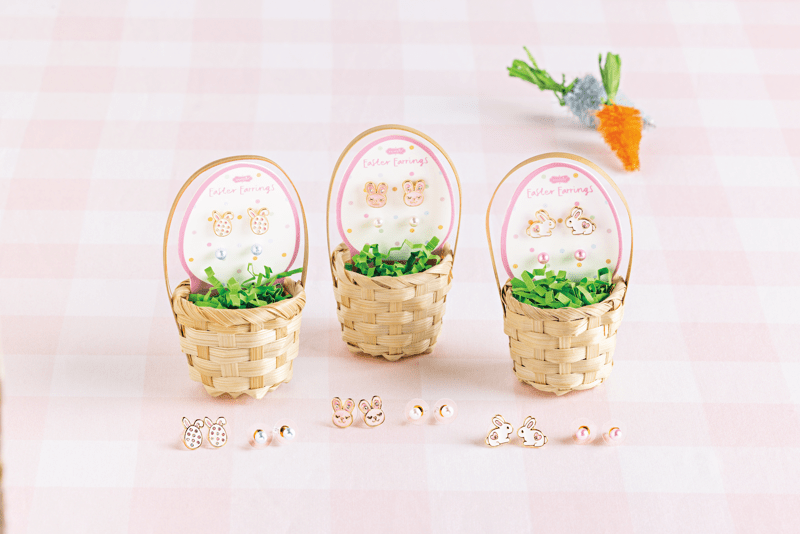 EASTER BASKET STUD EARRINGS - ASSORTED OPTIONS