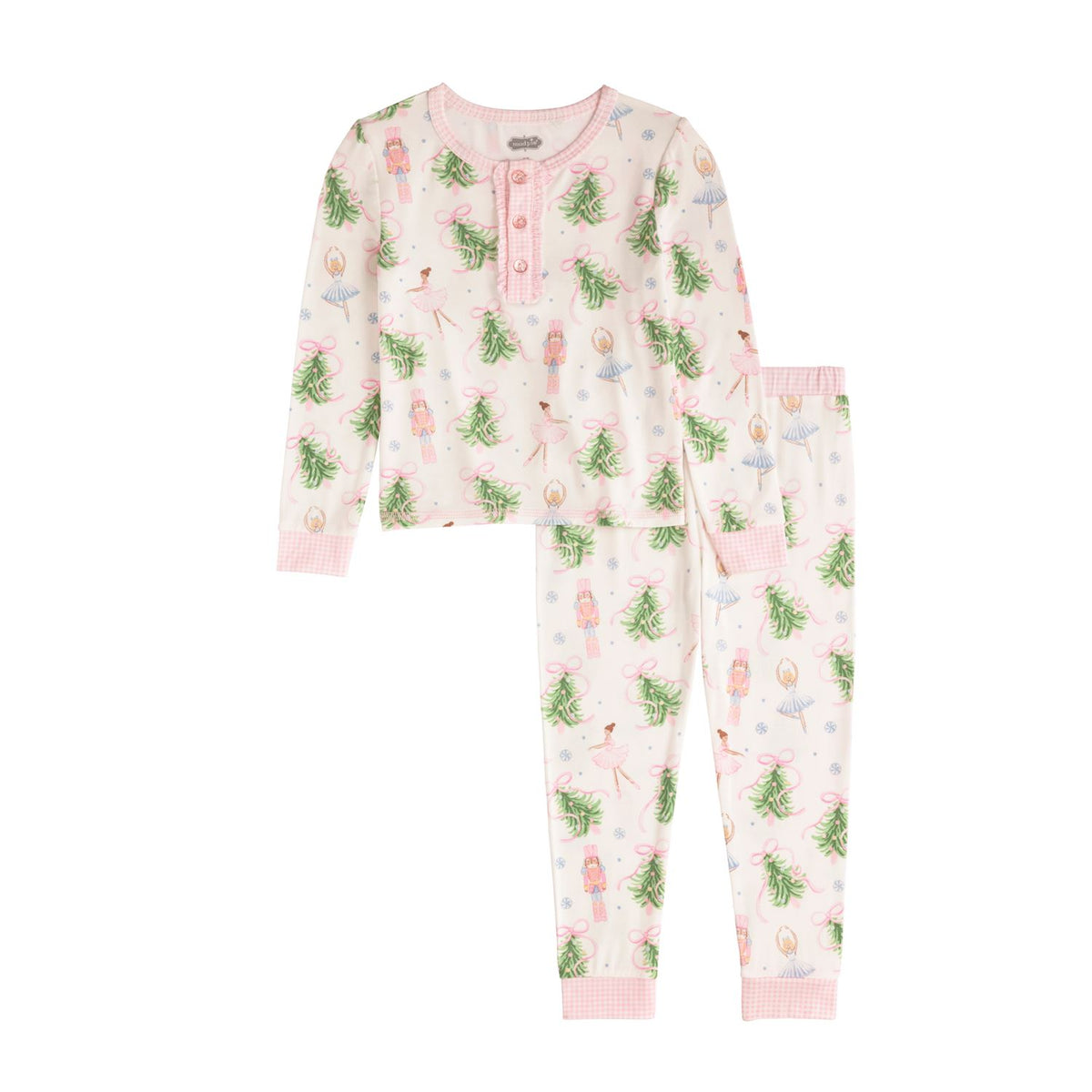 CHRISTMAS TREE BOW PJ SET