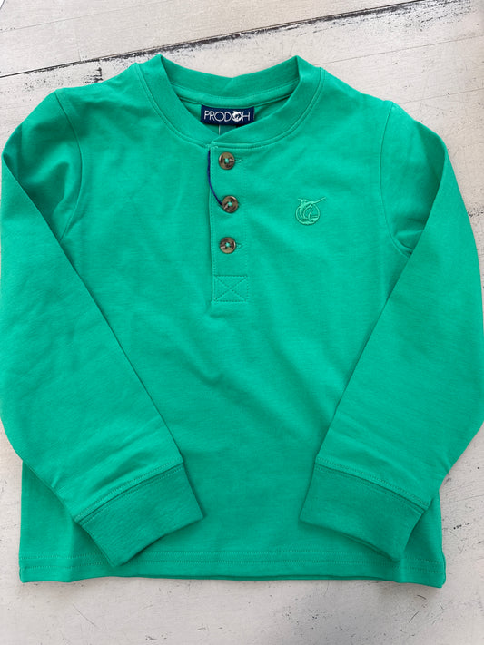 BOYS HENLEY TOP - HOLLY GREEN
