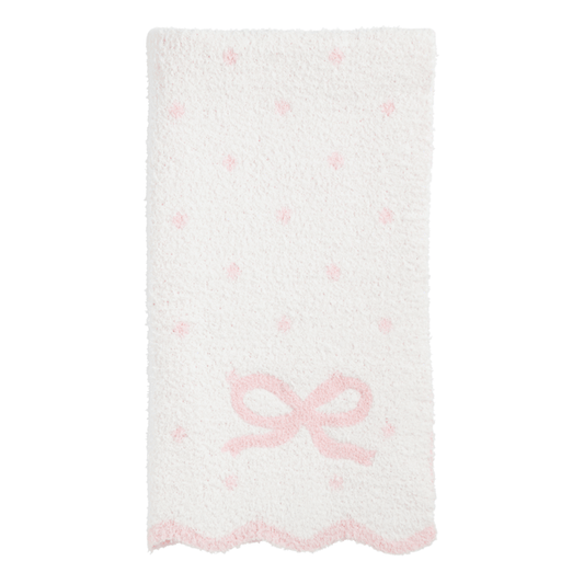BOW CHANILLE BLANKET
