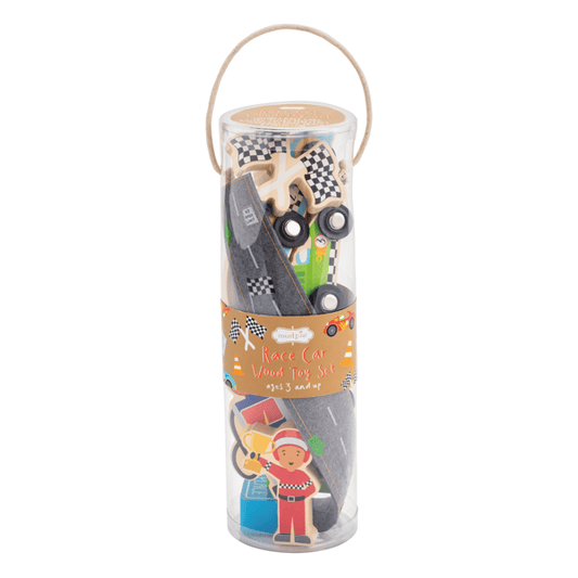 WOODEN TOY TUBE SET - ASSORTED