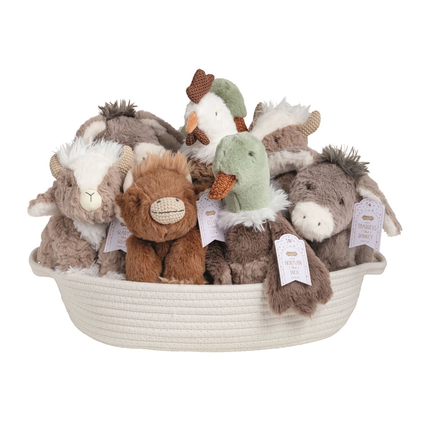 BARNYARD PLUSH PALS - ASSORTED