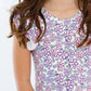 LOVELY LAVENDER S/S FLUTTER SLEEVE LEOTARD