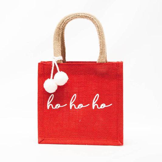 RED HOHOHO PETITE GIFT TOTE