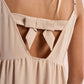 SHORT RUFFLE DRESS - CREAM