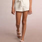 EYELET SHORTS - WHITE