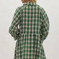 PLAID MINI DRESS - HUNTER GREEN