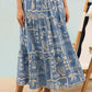 WOVEN MAXI SKIRT - BLUE