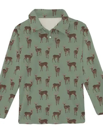 DEER LS POLO SHIRT