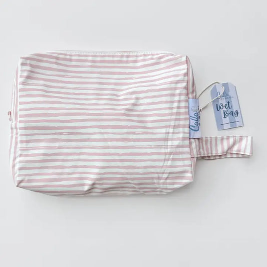 EVERYTHING WET BAGS - BRUSH STRIPES - PINK
