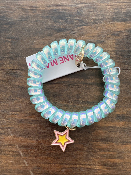KIDS AQUA IRIDESCENT SPIRAL BAND - STAR