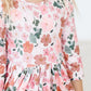 FALL FLORAL 3/4 SLEEVE POCKET TWIRL DRESS