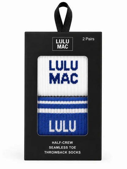 LULU MAC SOCKS 2PK SET - MANY OPTIONS