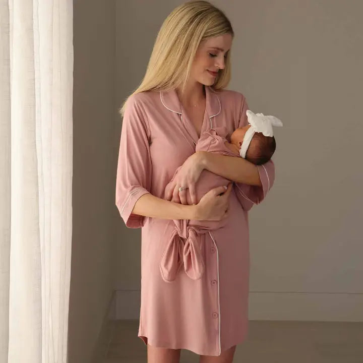 LABOR & DELIVERY NIGHTGOWN - MAUVE