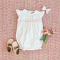 SMOCKED BANBURY BUBBLE - WORTH WHITE/PALM BEACH PINK