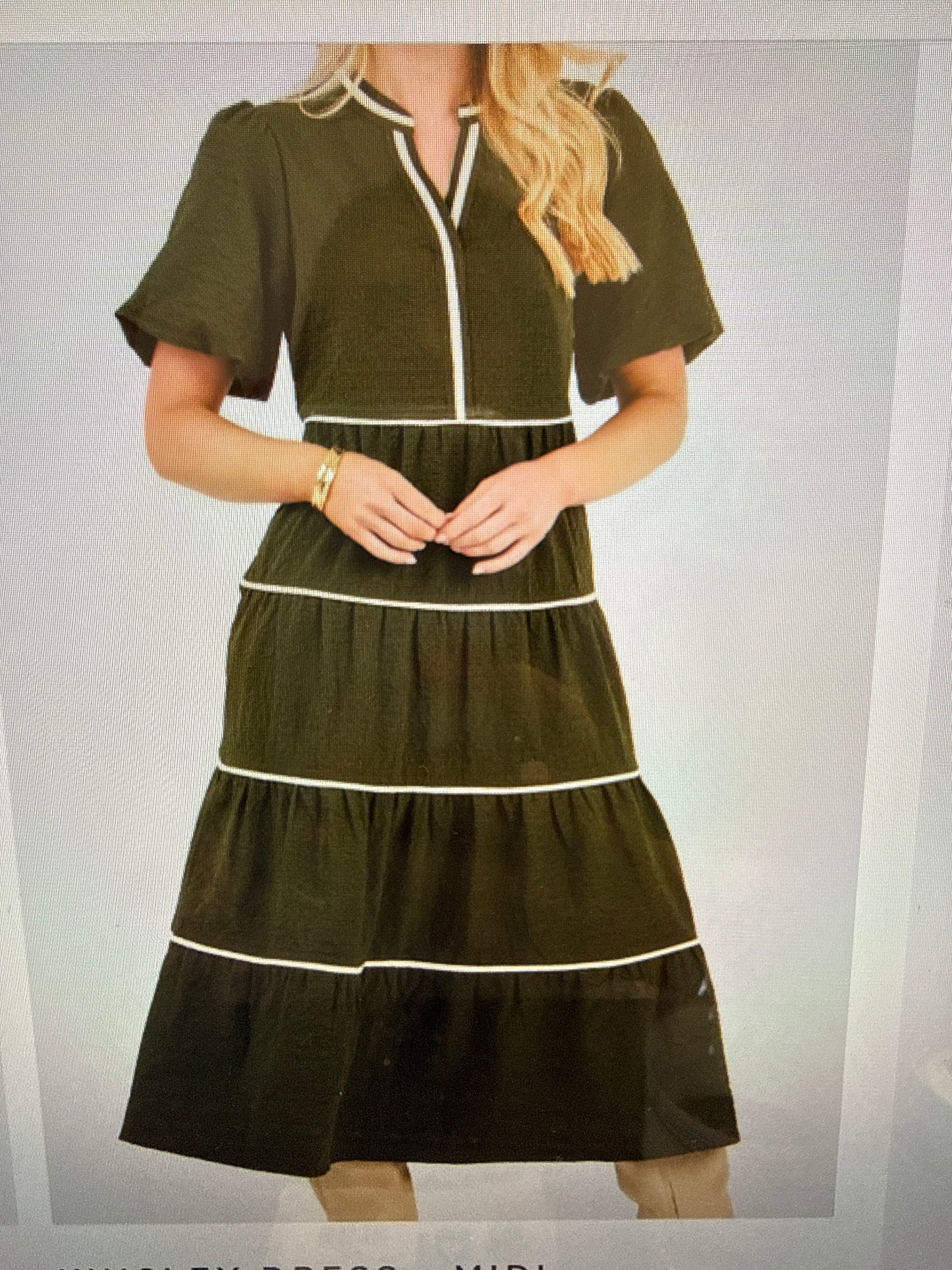 KINSLEY DRESS - OLIVE