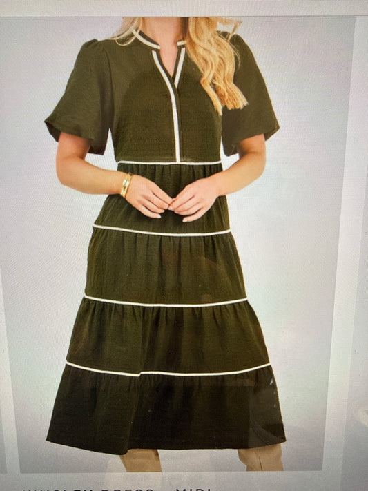 KINSLEY DRESS - OLIVE