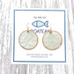 SEA GLASS CAPIZ SHELL EAR HOOKS