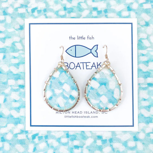 HYDRANGEA PETAL MINI SCHOONER AQUA
