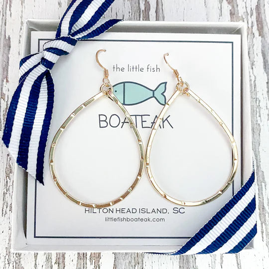 CLASS-SEA SCHOONER HOOK EARRINGS - GOLD