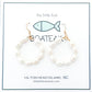CHARLESTON PEARL SMALL HOOPS - GOLD