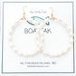 CHARLESTON PEARL LARGE HOOPS - GOLD