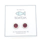 GARNET PORTHOLE - GOLD