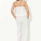 TEXTURED WIDE LEG PANT W/ POCKETS - WHITE