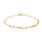 THIN PAPERCLIP CHAIN BRACELET  - GOLD