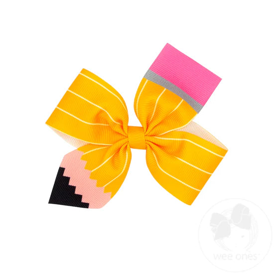 PENCIL GROSGRAIN BOW