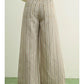 MULTI STRIPE PRINT WITH FRONT POCKET PANTS - STRAW
