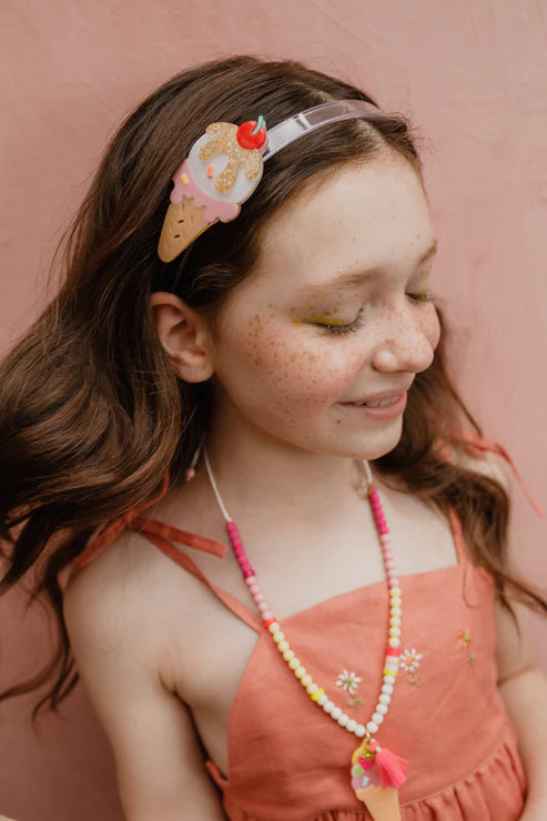 ICE CREAM GLITTER HEADBAND