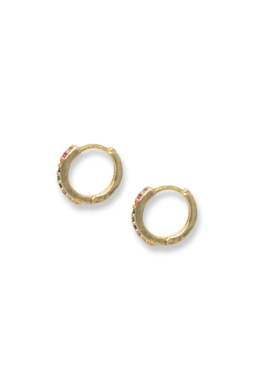 STELLA HUGGIE EARRINGS - GOLD