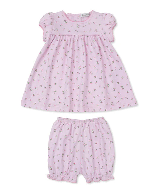 GARDEN ROSES DRESS W/DIAPER COVER